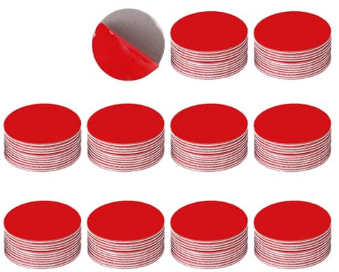 IKOPFLN 100 Stück Aufkleber (10mm*1mm), Ersatz-Klebepad-Set, Windschutzscheibe doppelseitig klebend, Parkuhr-Klebestreifen