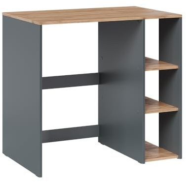 Vicco Waschmaschinenschrank Viktor, Anthrazit/Eiche, 93.6 x 88.2 cm | mit Regal