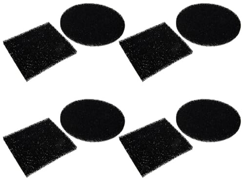 8 Stück Katzenstreu Filtermatte aus Baumwolle für Katzentoilette | Schwarze Scheiben, für Haustierbereich und Zuhause, Passend für Schuhschrank und Kompostbehälter