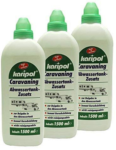 3 x 1500ml Caravaning Abwassertank-Zusatz für Camping, Wohnwagen und Wohnmobile