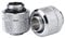 2pcs G1 / 4 Gewinde PC Wasserkühlung Adapter,ASHATA 2 Stücke Messing G1 / 4 Gewinde Two-Touch Computer Water Cooling Fitting Verbinder Adapter,Geeignet für 12.7 mm Außendurchmesser Tube(Silver)