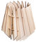 Rayher Bastelset Holz Lamellenlampe Oslo, skandinavisches Design, aus Naturholz, FSC Mix Credit, 18,5x18,5x20cm, Lampenschirm für Stehlampe oder Hängelampe, 62899505, Natur