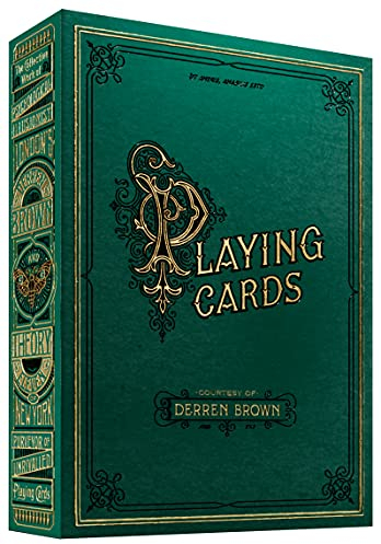 SYNCSPIKE Derren Brown Spielkarten & transparenter Kunststoff-Koffer für Spielkarten, ein elegantes Werkzeug für Magie, Kartenspiele, Sammler, und darüber hinaus.