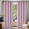 Deconovo Rideaux Occultants Isolant Thermique Anti Froid, Rideaux pour Chambre Fille, Design Moderne à Oeillets, 140x200 CM (Largeur x Hauteur), Rose Pale, 2 Pièces