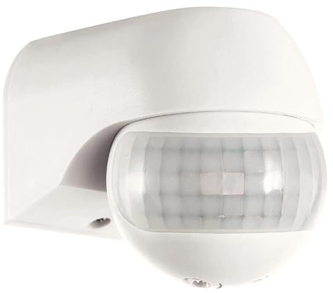Modern IP44 Outdoor PIR 180 Degree Security Motion Sensor Presence Detector - White