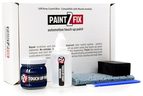 PAINT2FIX 42M Deep Crystal Blue (Mitternachtsblau) Kit de pintura de retoque y reparación de arañazos para Mazda