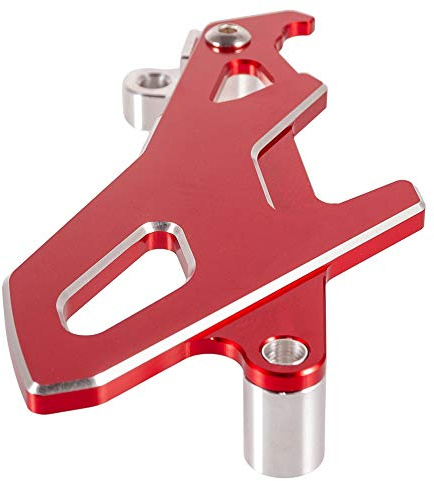 Vorne Motorrad Kettenrad abdeckung Aluminium Laufwerksabdeckung Gehäuseschoner für CRF250L/M 2012-2019 für CRF250 Rallye 2017-2019 (Rot)