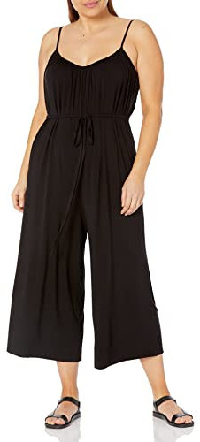 London Times Einteiliger Jumpsuit aus Rayon-Jersey, kurze Beine. - Schwarz - X-Groß