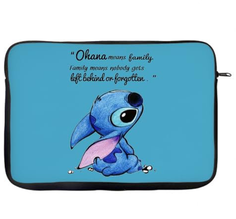 Ohana Means Family Ohana Quote Birthday Gift Christmas,Friendship Laptop Sleeve, Laptop Organiser, Laptop Case Office use. (13)