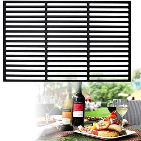 YUENFONG Griglie in ghisa, griglia Quadrata Smaltata, Accessori per griglia in ghisa per Barbecue, Grill a Gas, griglia a Carbone (42 x 28 cm)