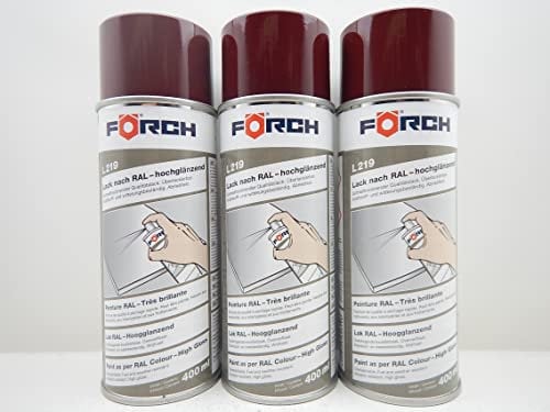 Förch WEINROT ROT RAL 3005 LACK LACKSPRAY SPRAY SPRAYDOSE 400ML (3)