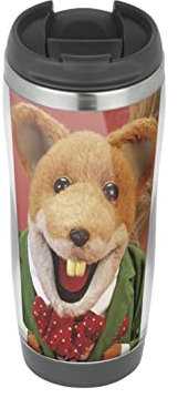Basil Brush Tasse de voyage isotherme verre double paroi pour boissons chaudes et froides