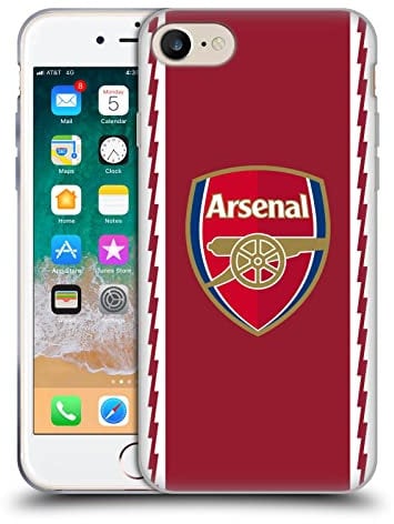 Head Case Designs Officially Licensed Arsenal FC Home 2022/23 Crest Kit Soft Gel Case Compatible With Apple iPhone 7/8 / SE 2020 & 2022