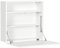 HOMCOM Bureau Suspendu Bureau Mural avec Tablette Rabattable et 3 Compartiments - 64 x 20 x 60 cm - Blanc