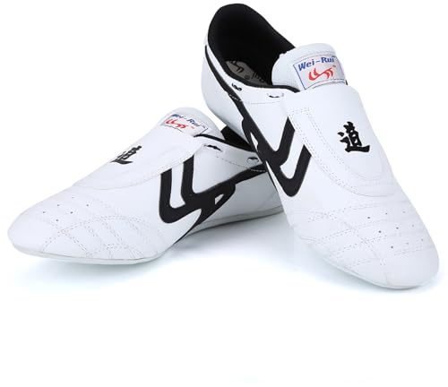 Zapatos de Taekwondo, Zapatos Ligeros y Transpirables de Boxeo Kung Fu Taichi con Suela de Goma Antideslizante, para Hombres, Mujeres y Niños