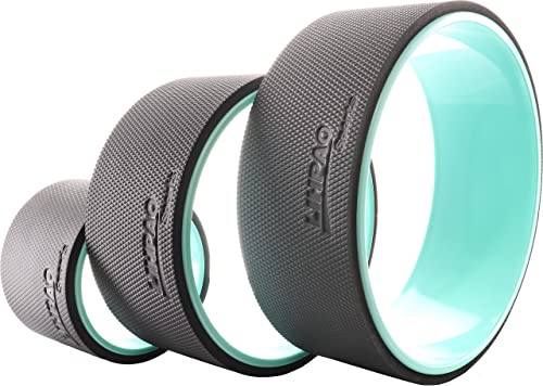 Yoga Wheel Roller for Deep Tissue Massage Pain Relief, Back Stretcher with Foam Padding Shoulder Relief Neck Relief, Back Alignment (Green, 3 Pack) 6 10 12 (3 Pack)