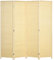 HOMCOM Paravent Interieur en Bois 4 Panneaux 180 x 180 cm séparateur de pièce Pliable cloison de séparation pour Salon Chambre à Coucher Maison, Bois Naturel