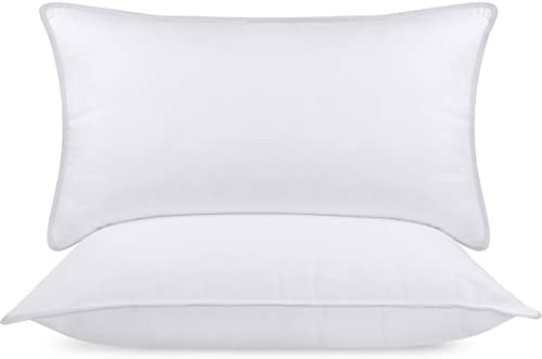 Utopia Bedding KopfKissen (2er Set), 40 x 70 cm Schlafkissen, Atmungsaktiv et Weich Kissen (Weiß)