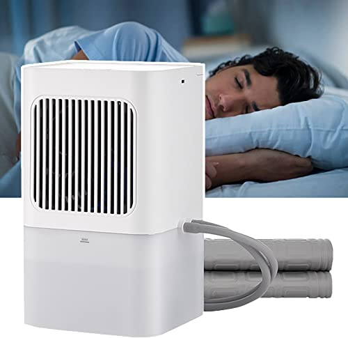 potow KüHlende Matratzenauflage FüR Das Bett, Elektrisches WasserküHler-Matratzenauflagesystem FüR HeißE SchläFer Und Nachtschweiß, 3 GäNge Verstellbar, 2L Sichtbarer Wassertank,160×140cm