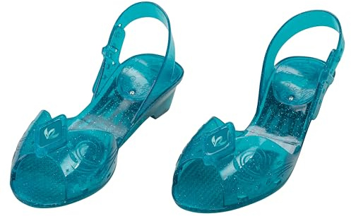Frozen Anna Light Up Shoes, Official Disney Princess Light-Up Costume Shoes with Snowflake Emblem, Kids Size 11/12 Medium