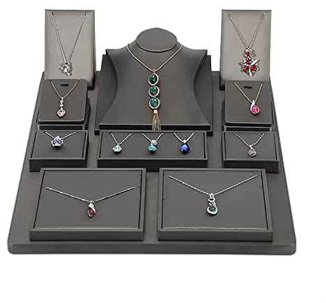 BinOxy Schmuckständer Jewelry Display Sets, Necklace Pendants Display Stands Jewelry Bust for Shows, Jewelry Stands Mannequin Bust Jewelry Organizer Displays for Shop Schmuckhalterung/Schmuckhalter
