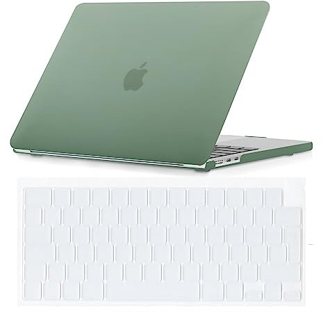 Se7enline Compatible with MacBook Air 15 inch M4 M3 M2 Case 2025 2024 2023 for Mac Air 15.3 inch Model A2941/A3114/A3241 Matte Finish Laptop Hard Shell Case with Keyboard Cover Skin,Midnight Green