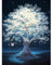 AIRDEA DIY Baum des Lebens Diamond Painting Set Erwachsene Kinder, Weißer Baum Diamant Painting Bilder 5D Fantasie Diamant Kunst Diamant Malerei Set Cross Stickerei Malerei Kits für Heimdekor 30x40 cm