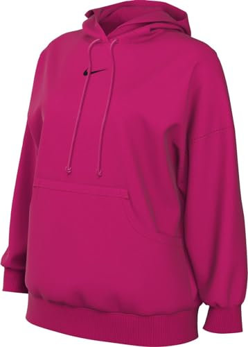 Nike Sportswear Phoenix Fleece Pantaloni Sportivi, Fireberry/Black, M Donna