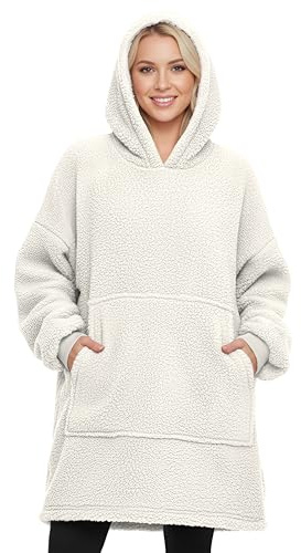 Love My Fashions® Hoodie Blanket For Women Super Soft Teddy Fleece Giant Sweatshirt Unisex Oversized Wearable Throw Comfortable Oodie Blanket