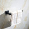 Sarihosy Black Toilet Hand Towel Holder - Adhesive Wall Mounted Brass Towel Hooks For Bathrooms
