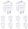 VEXUNGA Interruptor Basculante Mini Interruptores Pulsador Interuptor Conmutador Redondo Pequeño 3A 250V 6A 125V 2 Pines 2 Posiciones ON OFF Blanco Encendido/Apagado (10 Piezas)