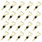 Marsrut (20PCS) Heart-Shaped Bottle Stoppers, 4.1 Long, For Wine & Beverage in Stainless Steel, Love Elegant Design for Guests (Gold Color), Normal, heart-bottle-stoppers-140324