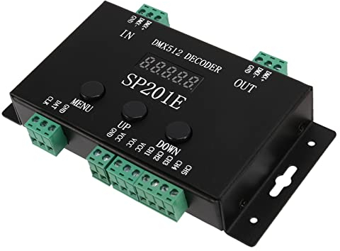 Persistence SP201E DMX512 WS2812B WS2811 DMX zu SPI Controller Decoder, UnterstüTzt Mehrere ICS, 404727