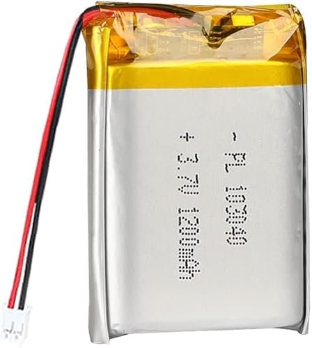 JJoias 3.7V 1200mAh 103040 Lipo Battery Rechargeable Lithium Polymer Ion Battery Pack With JST Connector