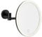 tesa VISIOON LED-Kosmetikspiegel - kabelloser Schminkspiegel mit dimmbarer Beleuchtung - Touch Control, integrierter Akku, 5-fache Vergrößerung, Gelenkarm - Wandmontage ohne Bohren - 18 cm - Schwarz