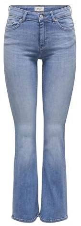 ONLY Female Flared fit Jeans ONLBLUSH Mittlere Taille Flared Jeans