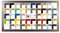Multicolore Bilderrahmen Posterrahmen Puzzlerahmen 20x60 cm Farbe Metall Vintage Verrostet Optik 60x20 cm mit weisser Rückwand und Antireflex Acrylglas