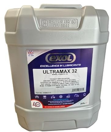 Exol Ultramax Hydraulic Oil, ISO 32, 20 Litre