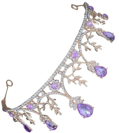 TOGEVAL Kristallkrone für Frauen mit Strass Braut Tiara Komfortables Haarschmuck für Hochzeiten Partys und Besondere Anlässe Perfektes Bräute und Freundinnen