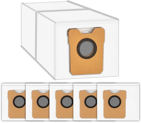 (6 Pezzi) Omni C20 C10 Sacchetti Aspirapolvere di Ricambio per Eufy Robot Vacuum Stazione Auto-Svuotamento Robot Aspirapolvere Omni C20 C10, accessori per sacchetti monouso, sacchetti per contenitore