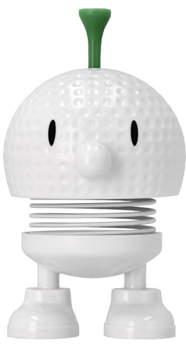 Hoptimist Golf Bumble – Wobbly Figure Decoration for Golf Fans and Sports Enthusiasts – Scandinavian Desk and Office Gadget – Fun Gift for Players and Coaches – 7.5 x 5.8 cm – Small – Yellow