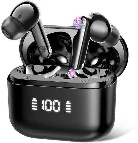 Auriculares Traductores, AI Dispositivo Traductor de Idiomas, Chip Actualizado, 164 Idiomas y Acentos, 0,5 s Traducción Rápida, llamadas y Traducción de Música para Negocios, Viajes, Reuniones, Negro