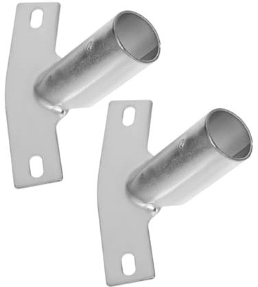 HOODANCOS 2Pcs Metal Broom Handle Bracket Iron Floor Brush Accessories Replacement Parts for Home Cleaning Easy Installation Compatible with Various Brooms