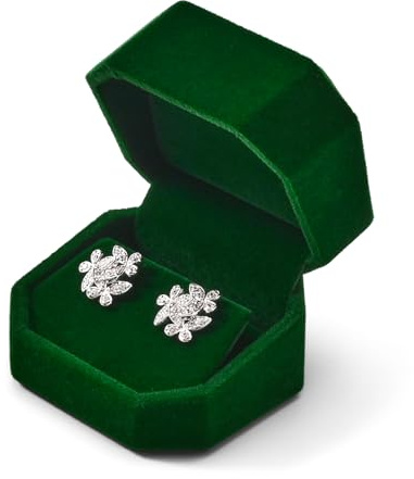 Oirlv Verde Scuro Scatola Orecchini, | Scatola Per Orecchini In Velluto Cofanetto Regalo Per San Valentino