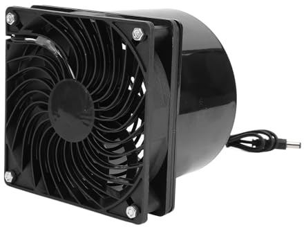 Fdit Solar-Abluftventilator-Set, Vielseitiger Ventilator für Zuhause, Gewächshaus, Waschküche mit Schrauben