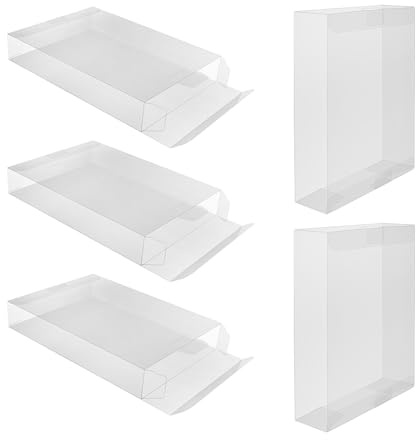 5 Stück hochtransparente Acryl Spieleschutzbox, Organizer Behälter, perfekte Passform für Vintage und Enthusiasten, transparente Acryl Spielebox