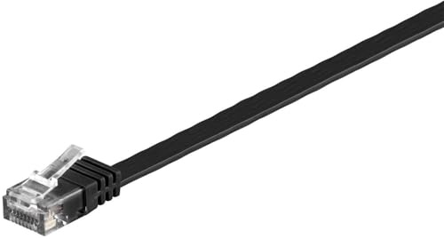 MicroConnect v-utp6015s-flat 1.5 m Black Cat6 U/UTP Patch Cable (UTP) Network Cable – RJ-45 Network Cable (1.5 m, Cat6 U/UTP Patch Cable (UTP), RJ-45, Black)
