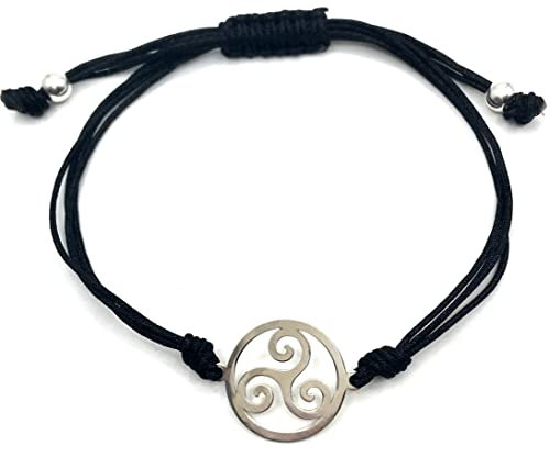 MASBARATA PULSERA DE HILO TRISQUEL DE PLATA DE LEY 925/1000