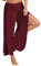 Hosen Damen Sporthose Yogahosen Sport Pumphose Haremshose Leichte Sommerhose Marlene Hose Rot M