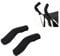 Zerodis 2 Stücke Kinderwagen Griff Abdeckung ElastischCover Universal Zubehör Staubdicht Schwarz
